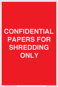 CONFIDENTIAL PAPERS FOR SHREDDING ONLY